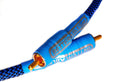 Blue Silver Copper Hybrid Low-Capacitance Coaxial Cable 6 Feet U95236