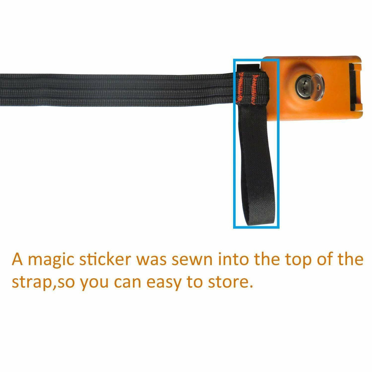 Lockable Tie Down Strap with 3 Stainless Steel Cables 2 Pack F928