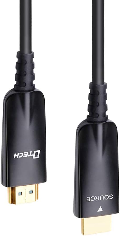 50m Fiber Optic HDMI Cable 4K 30Hz 1080p 60Hz Black Z370
