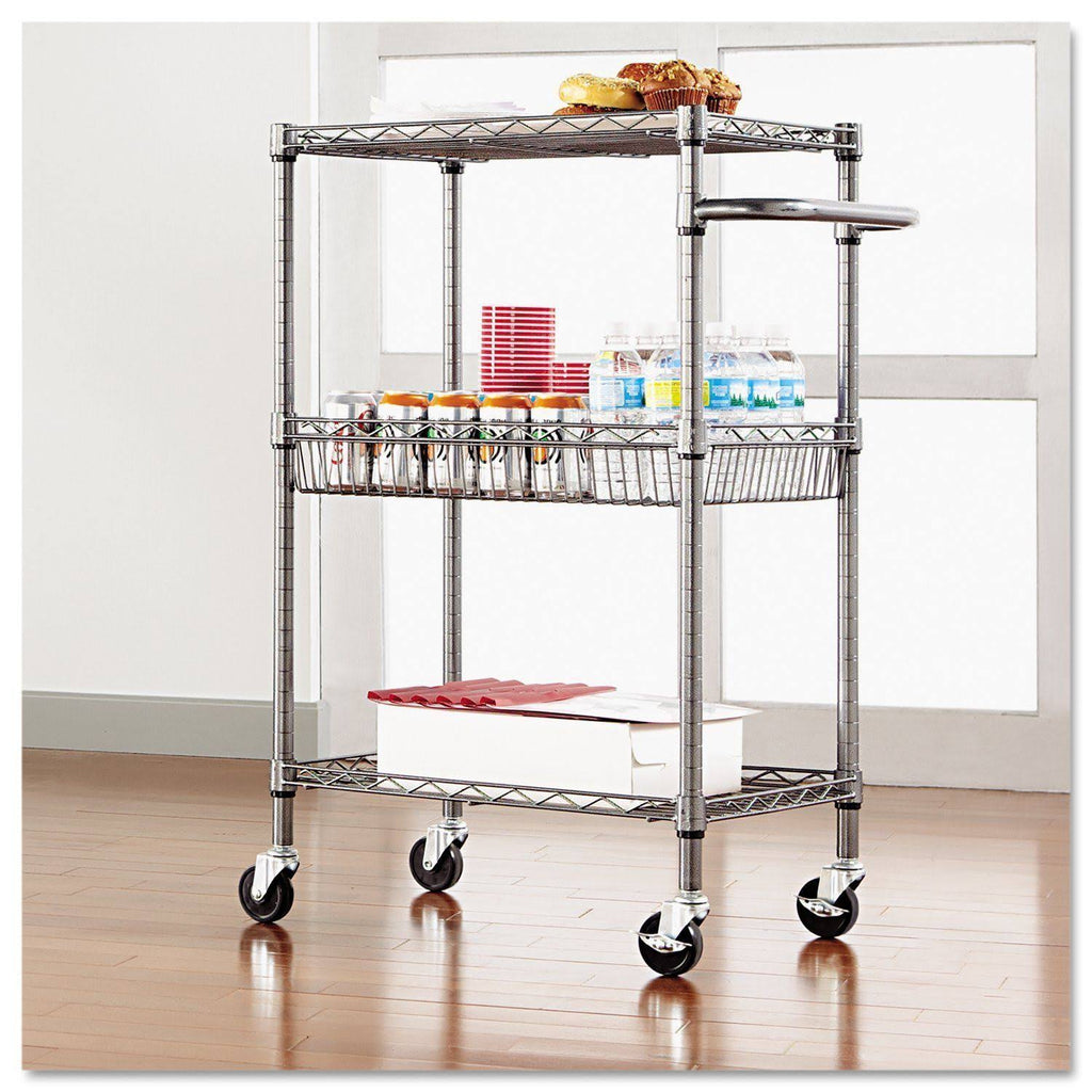 3-Tier Wire Rolling Cart A8689