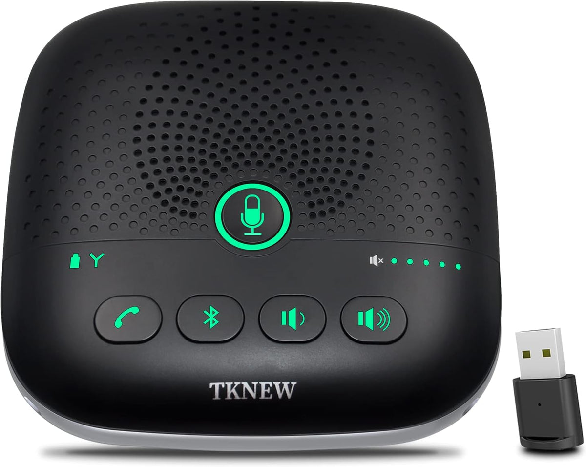 Bluetooth Conference Speakerphone with 4 Noise Cancellation Mics X1424