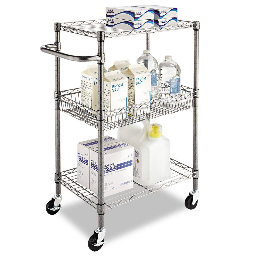 3-Tier Wire Rolling Cart A8689