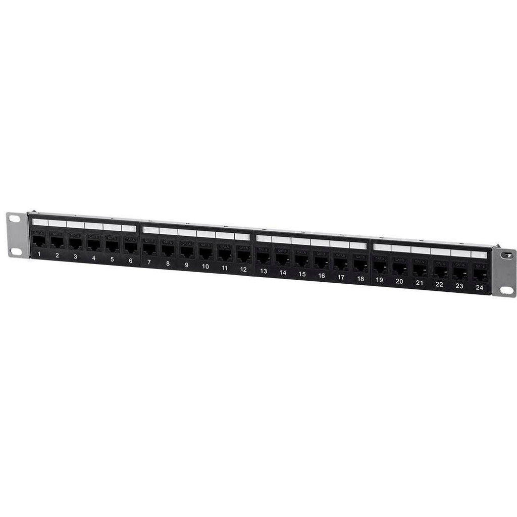 Cat6 1U Patch Panel with 24 Ports X265772
