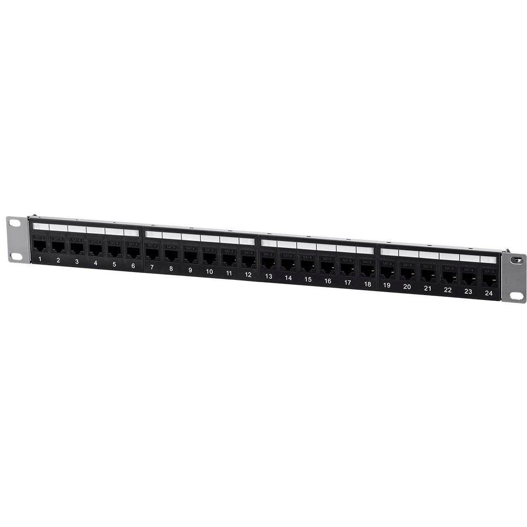 Cat6 1U Patch Panel with 24 Ports X265772