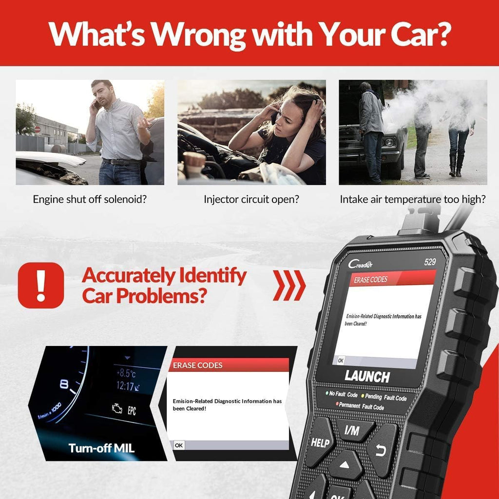 OBD2 Scanner Car Code Reader Pack of 2 J491