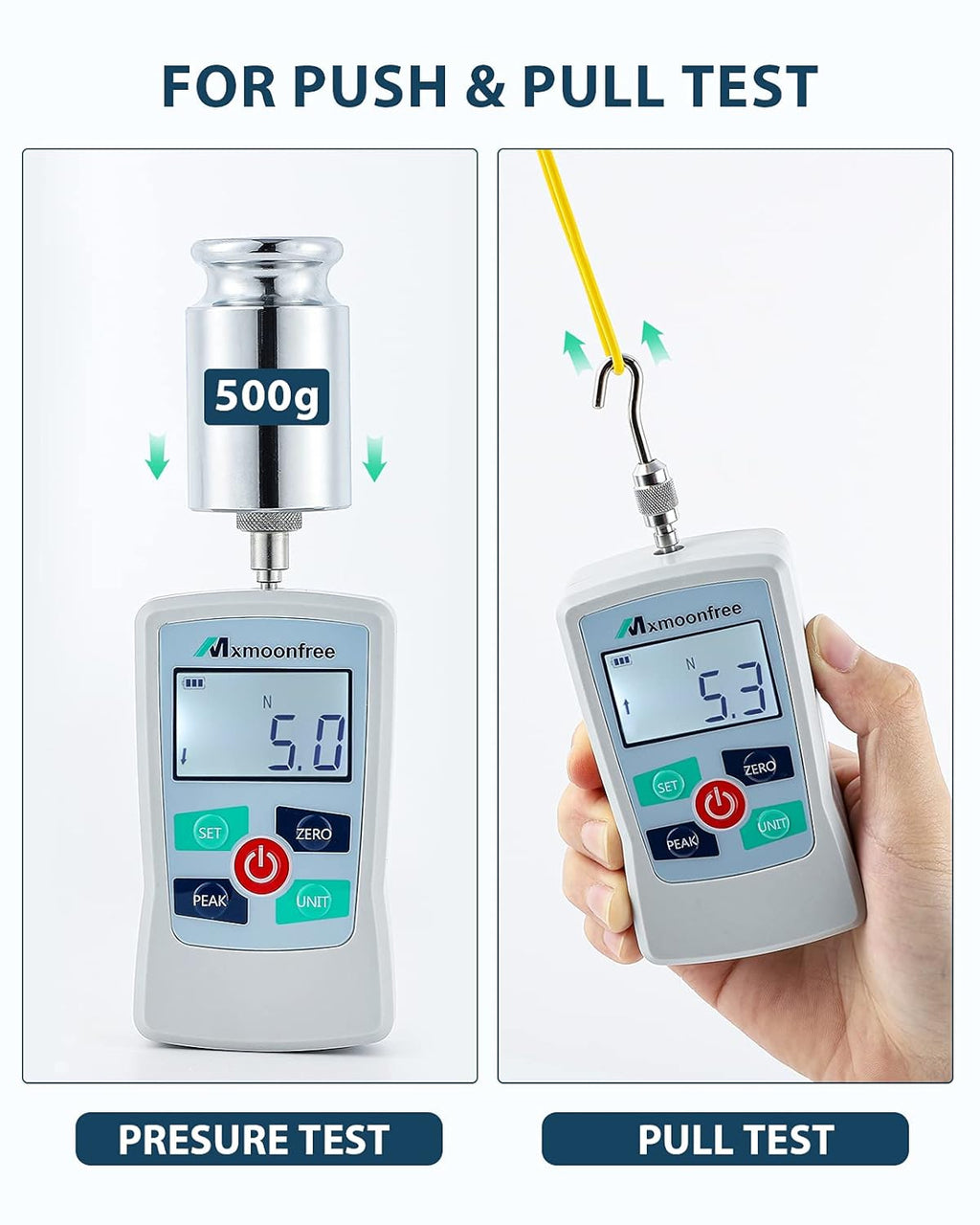 500N Digital Force Gauge Push Pull Force Meter Z29307