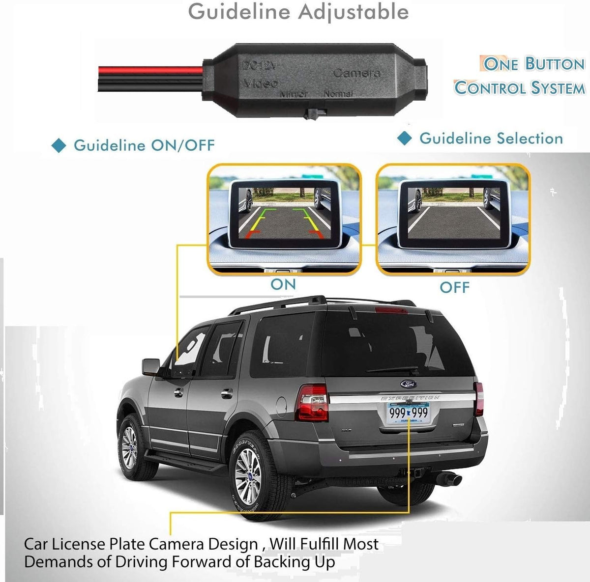 1280x720p Reversing Camera Integrated in Trunk Handle Rear View Backup Camera N12109