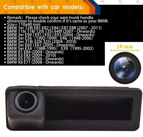 1280x720p Reversing Camera Integrated in Trunk Handle Rear View Backup Camera N12109
