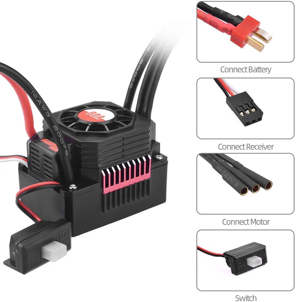 80A Brushless Waterproof Electric Speed Controller Z20463