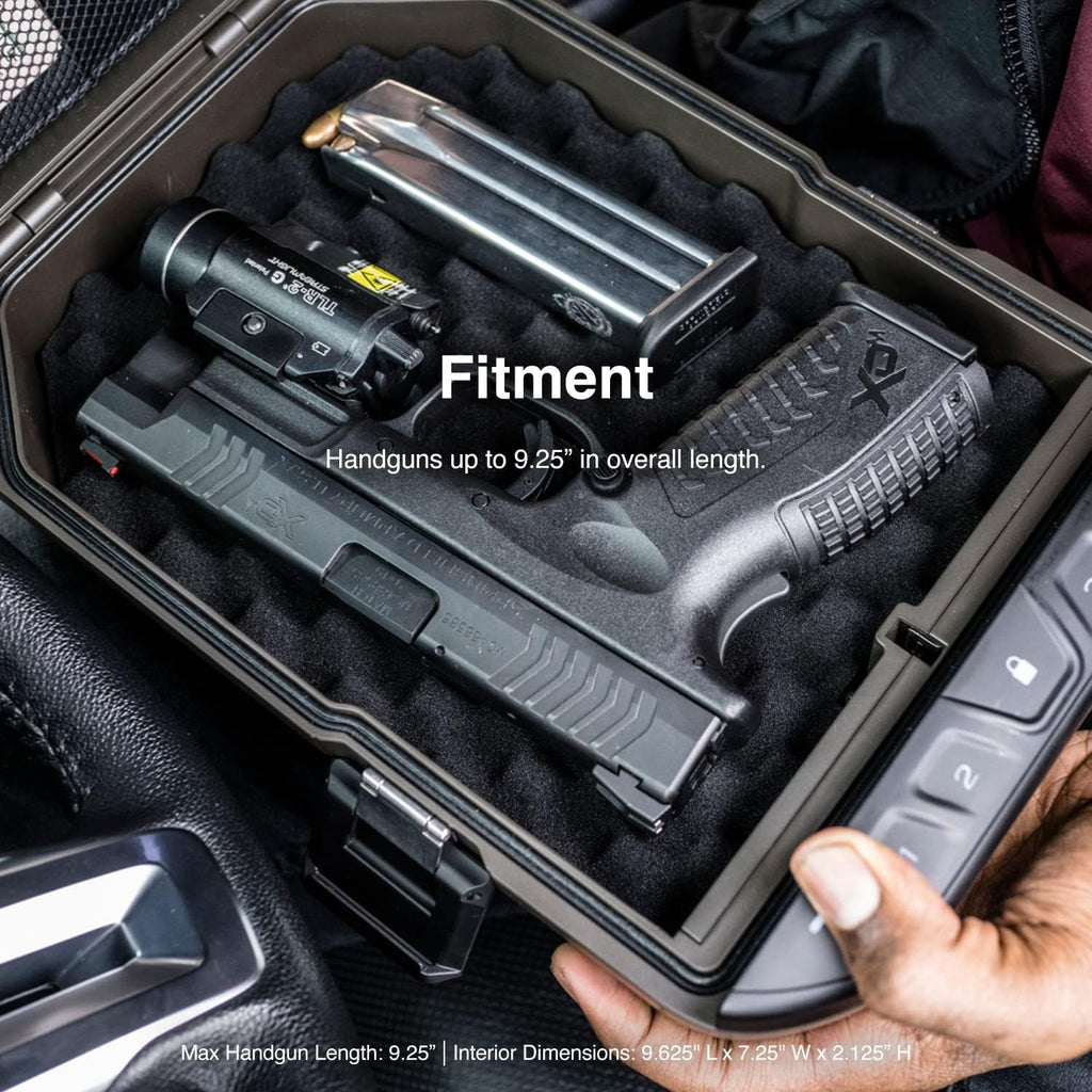 Waterproof Electronic Lock Handgun Case with Backlit Keypad T802