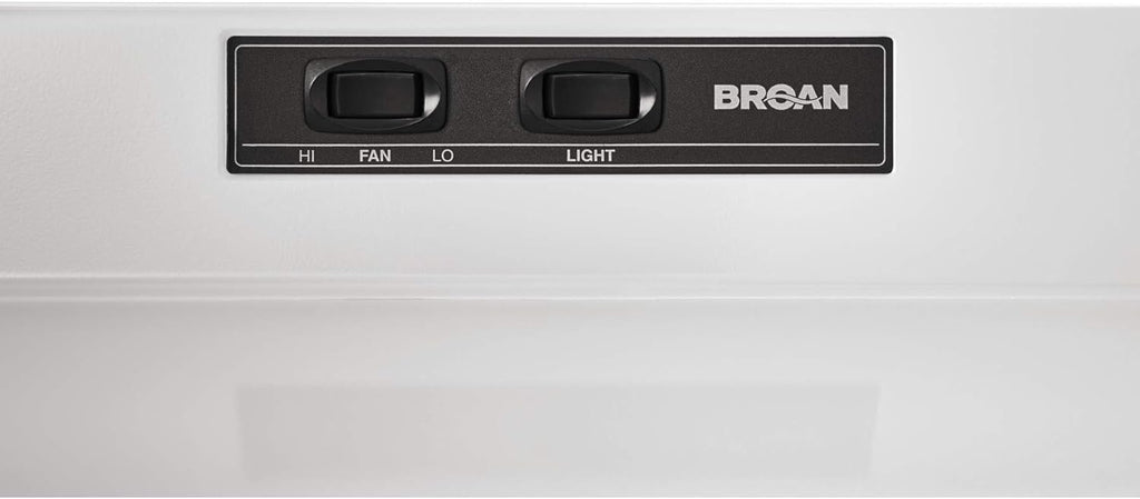 White Range Hood Insert with Light S6502