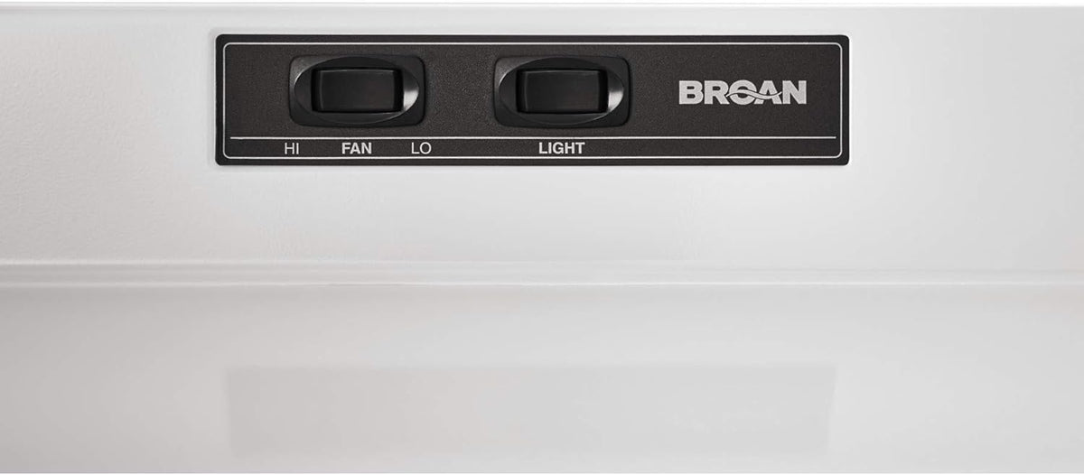 White Range Hood Insert with Light S6502