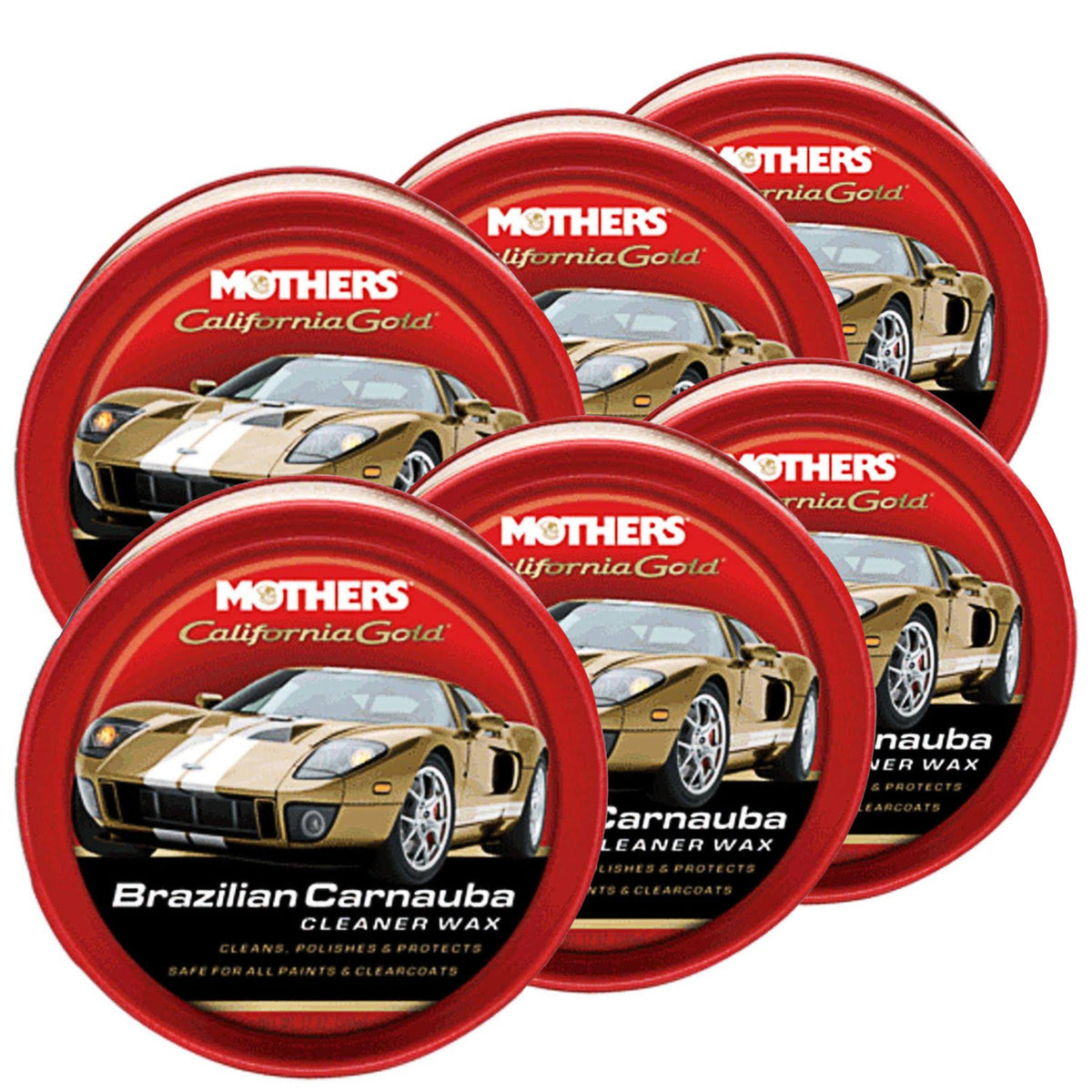 Carnauba Wax 12 oz Cleaner Wax Paste 6 Pack R373