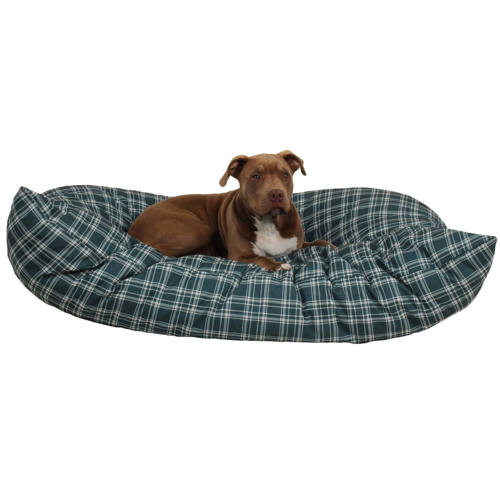 Large Blue Plaid Indoor/Outdoor Pet Bed H299310