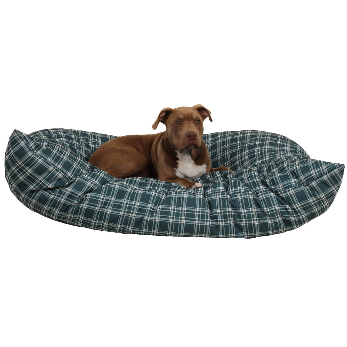 Large Blue Plaid Indoor/Outdoor Pet Bed H299310