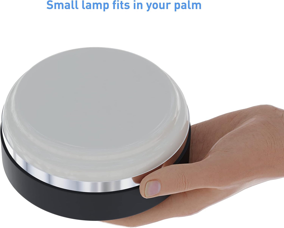 Camping LED Lamp Lantern with USB Power Bank 10000 mAh 3400 Lumen 80W Portable with Magnet Black F309868