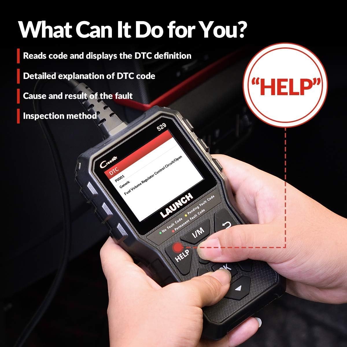 OBD2 Scanner Car Code Reader Pack of 2 J491