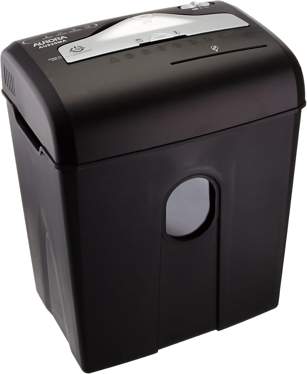 8-Sheet Micro-Cut Paper Credit Card Shredder Black F14963