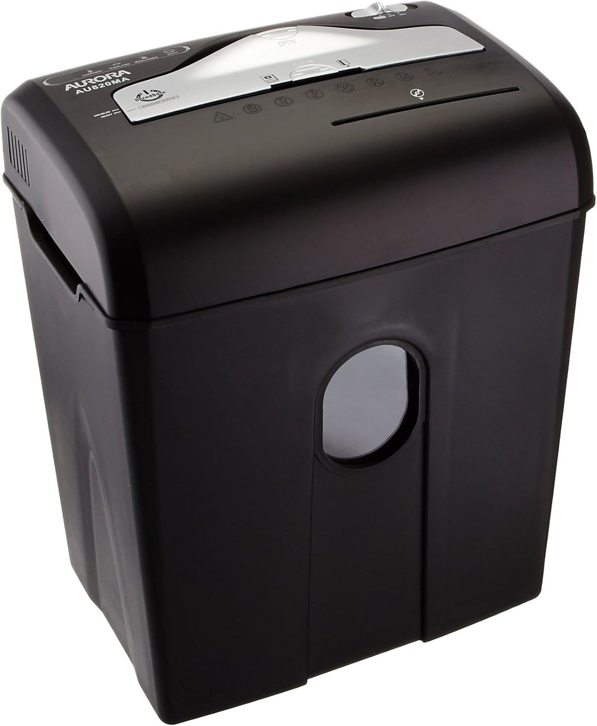 8-Sheet Micro-Cut Paper Credit Card Shredder Black F14963