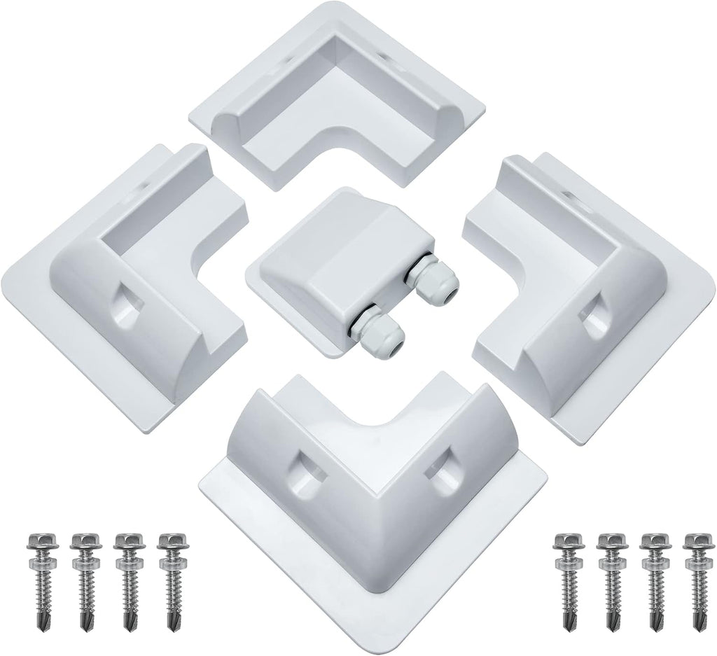 Solar Panel Mounting Bracket ABS Corner Brackets Pack of 2 A63177