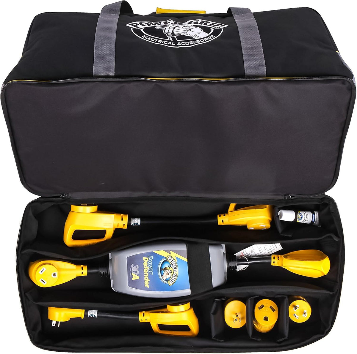 Black Electrical Accessory Bag with Adapter Storage G879