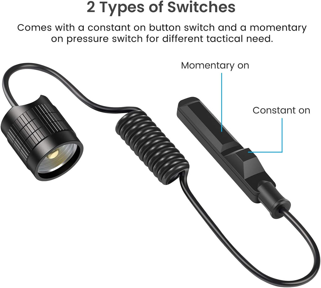 1200 Lumen Rail Mounted Tactical Flashlight Matte Black LED R662967