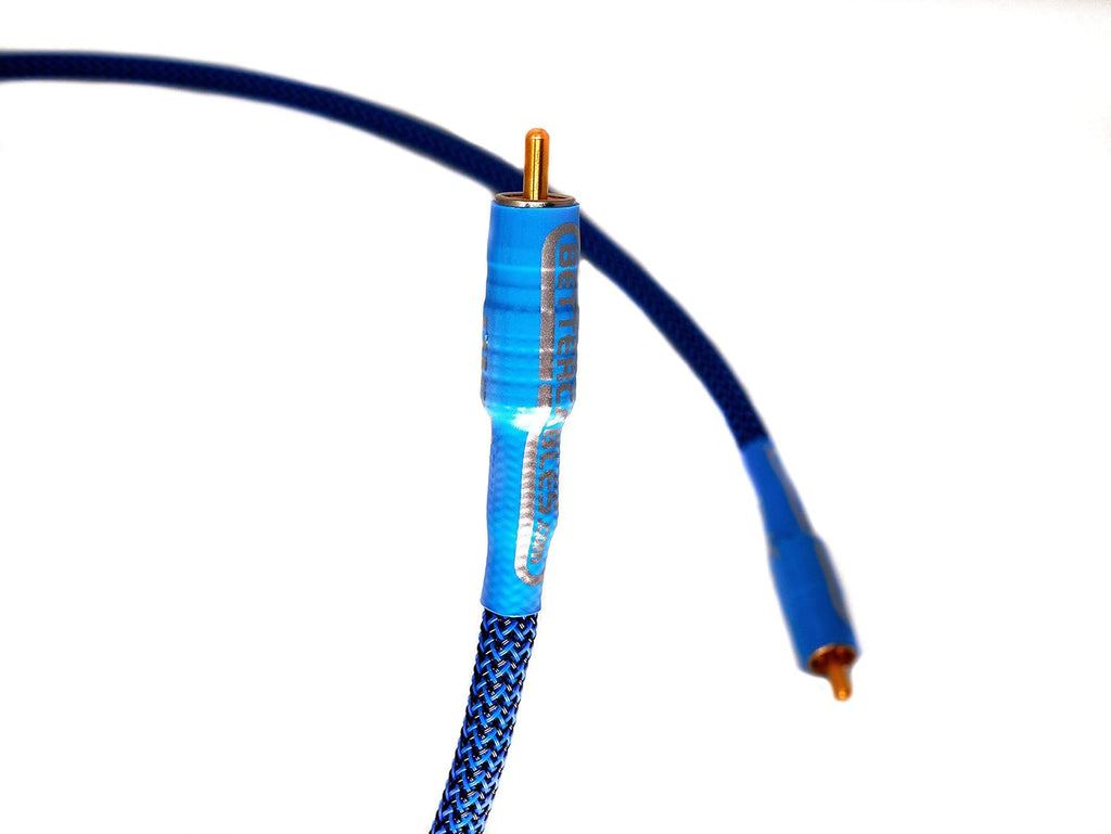 Blue Silver Copper Hybrid Low-Capacitance Coaxial Cable 6 Feet U95236