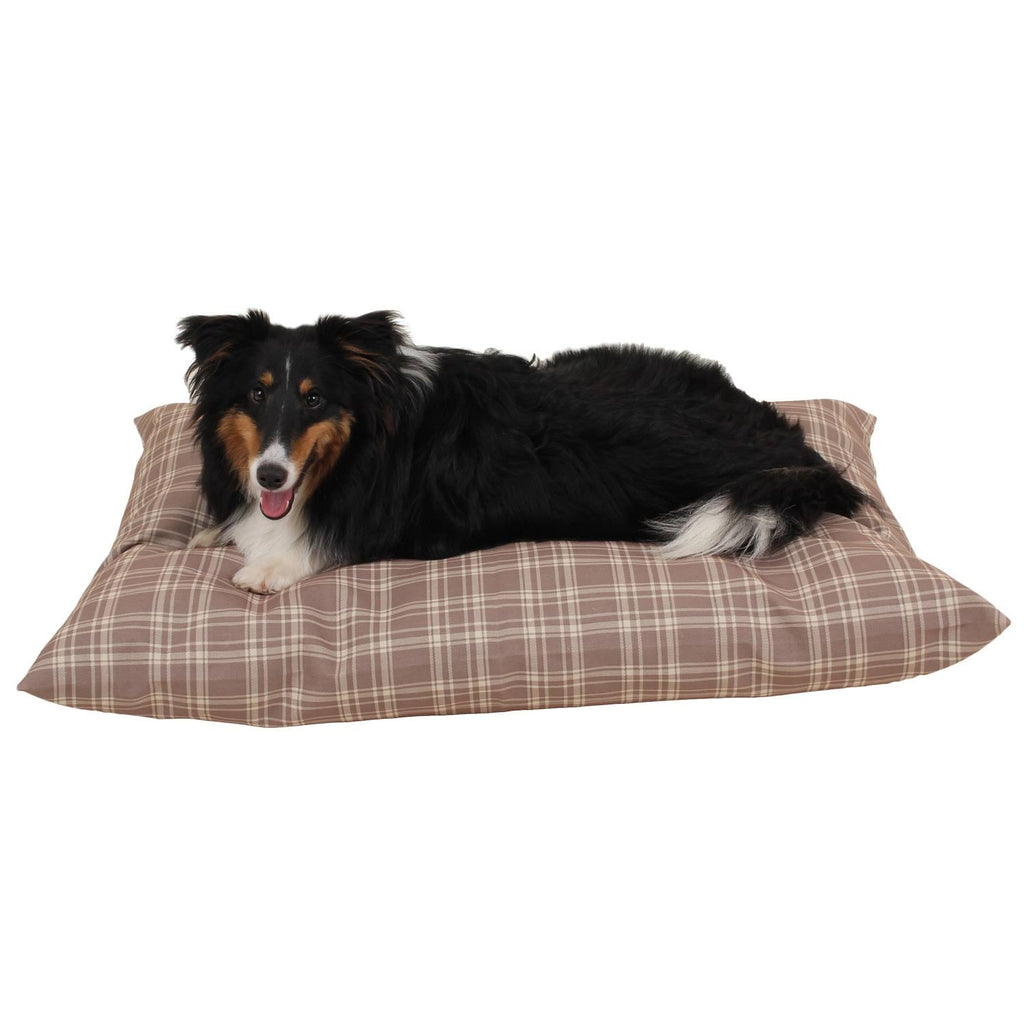 Large Blue Plaid Indoor/Outdoor Pet Bed H299310