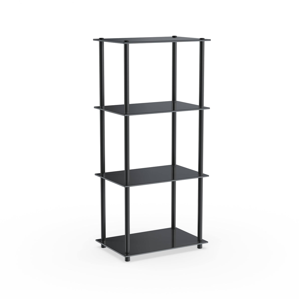Glass 4-Tier Tower Shelf V427