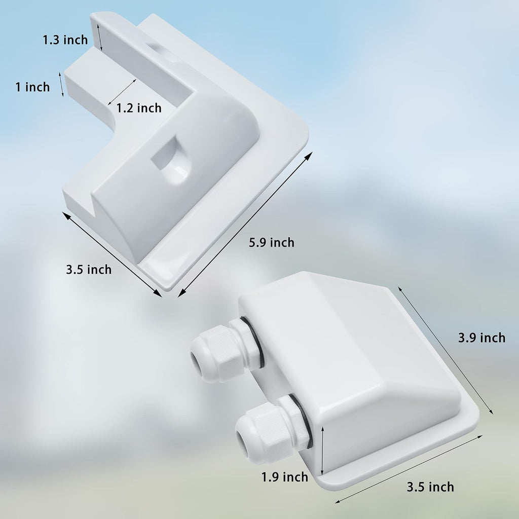 Solar Panel Mounting Bracket ABS Corner Brackets Pack of 2 A63177