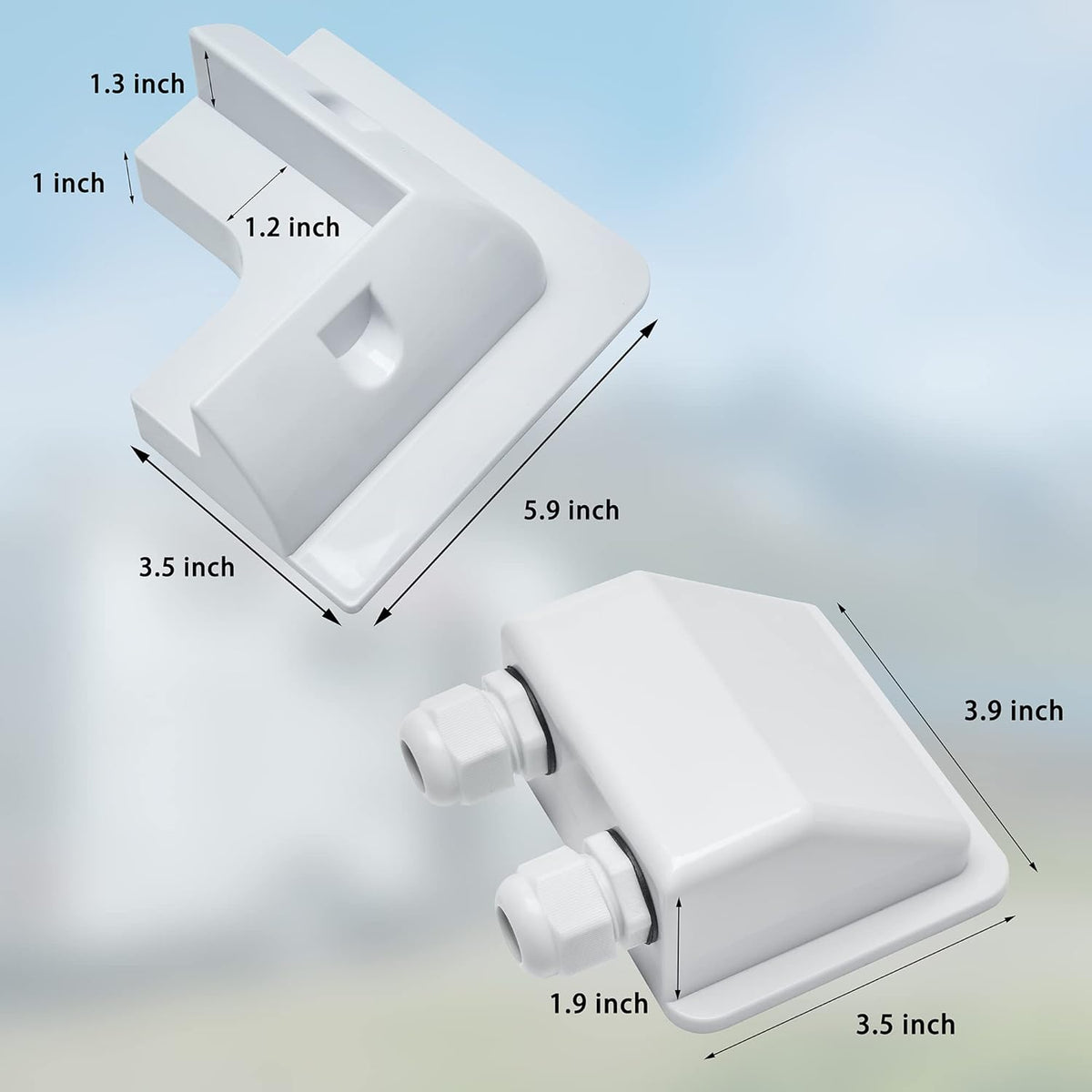 Solar Panel Mounting Bracket ABS Corner Brackets Pack of 2 A63177