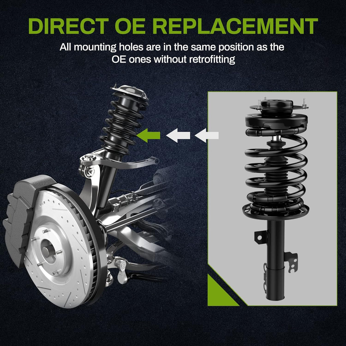 Front Pair Complete Quick Struts D4194