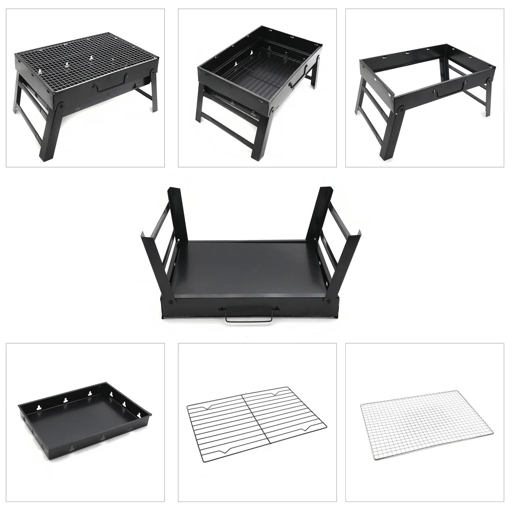 Large Folding Portable Charcoal BBQ Grill R9607