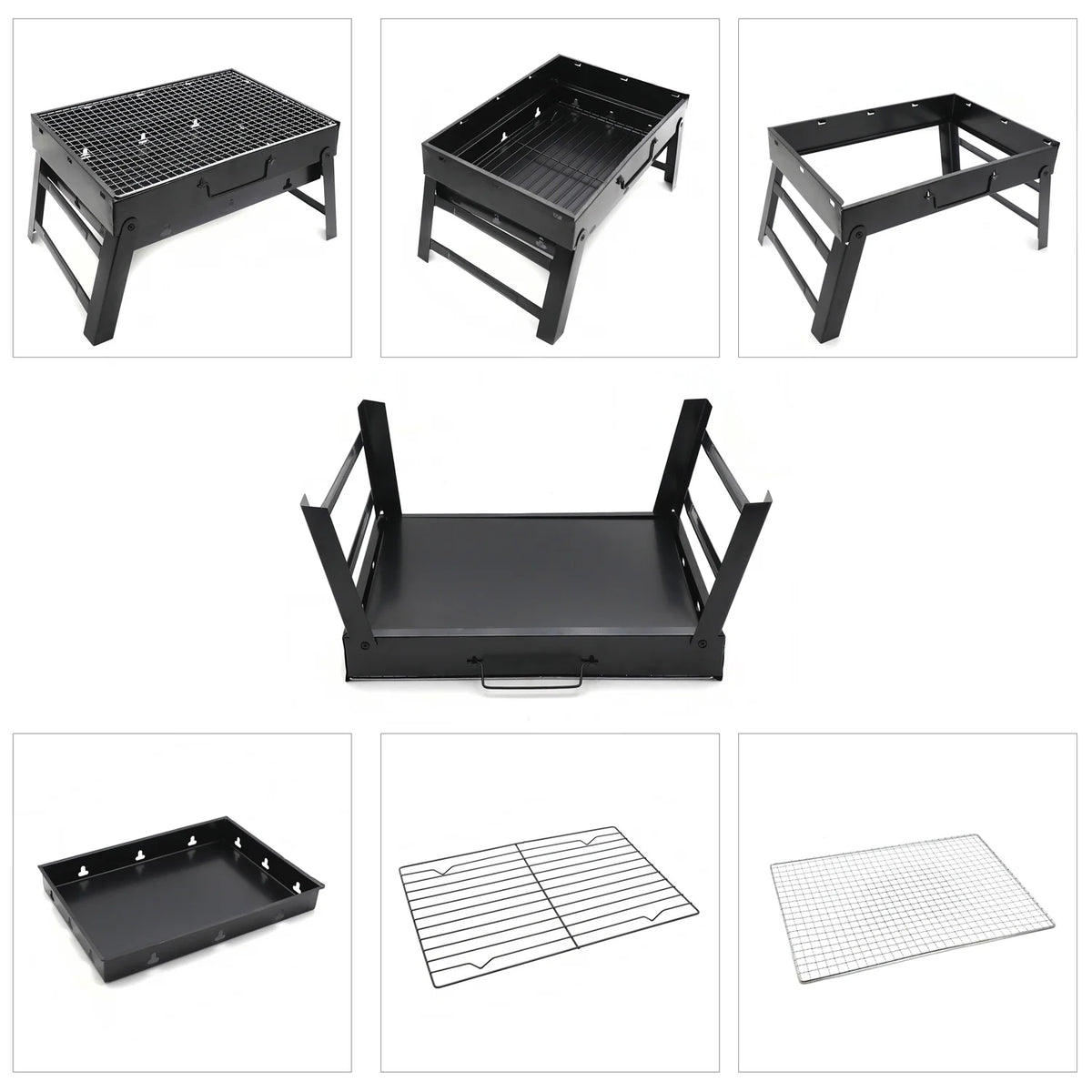 Large Folding Portable Charcoal BBQ Grill R9607