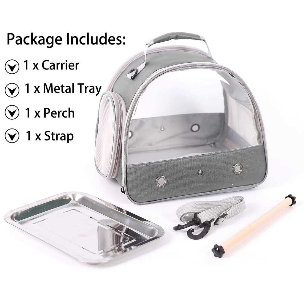 Small Bird Cage with Standing Perch and Stainless Steel Tray U923