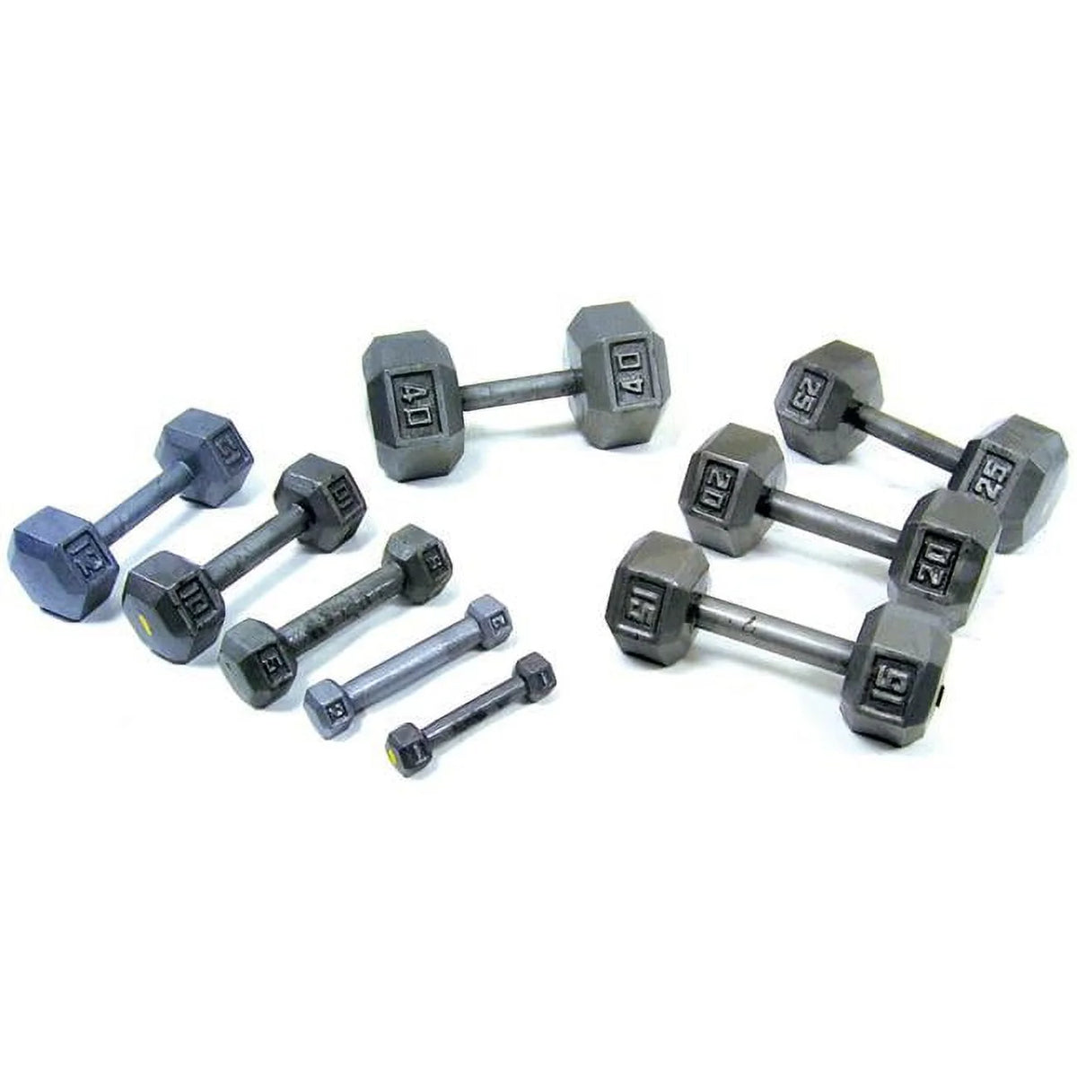 30lbs Cast Iron Hex Dumbbell Q464481