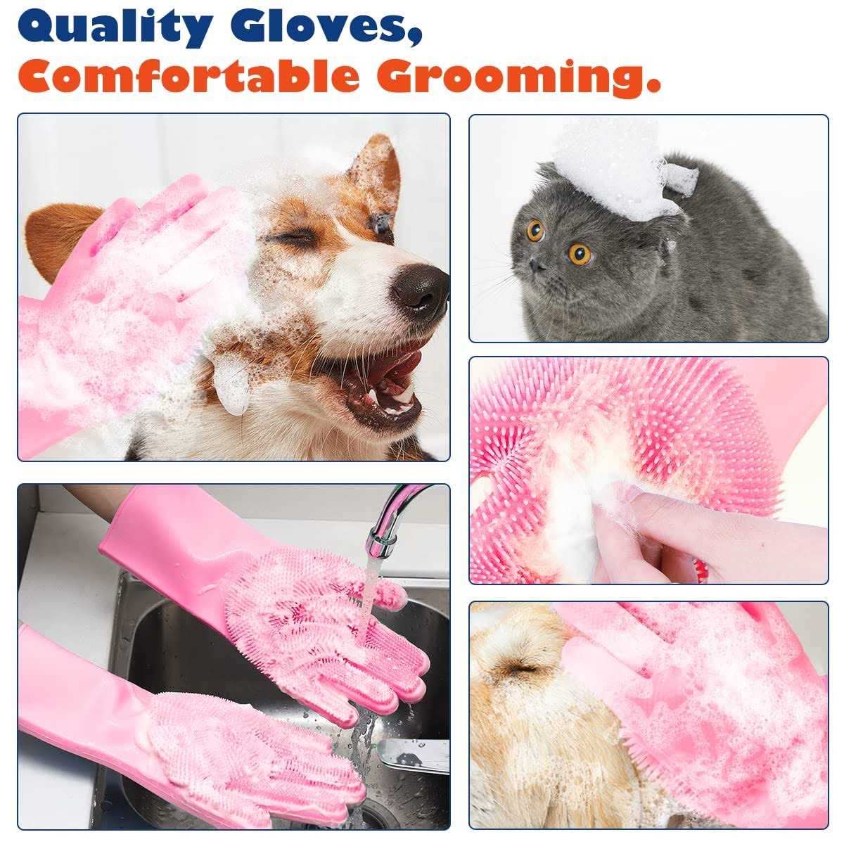 Pet Grooming Gloves J379196