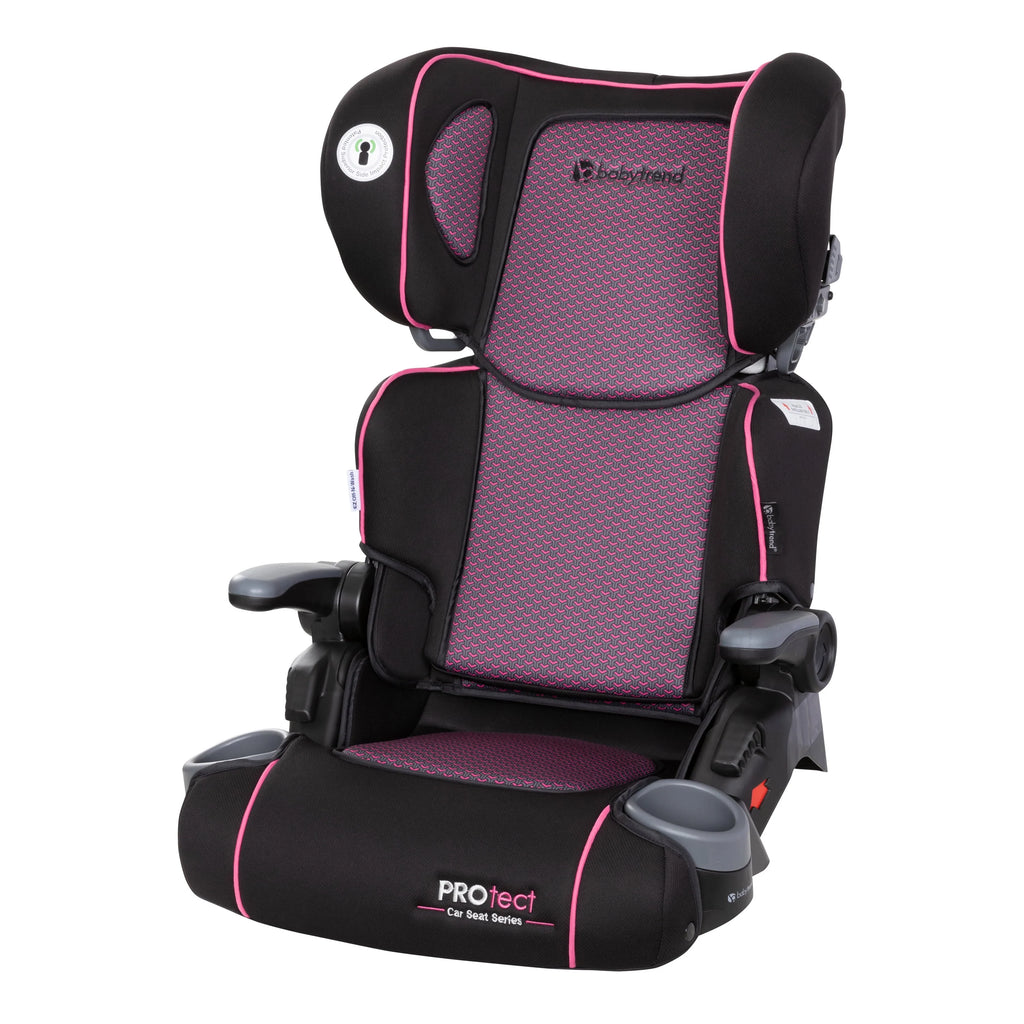 Folding High Back Booster Car Seat Red P8326