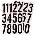 Black on White 3 inch Vinyl Number Set Case of 10 K9719