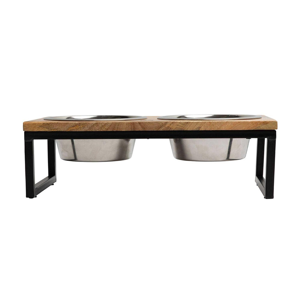 Elevated Wood & Metal Feeder Q877