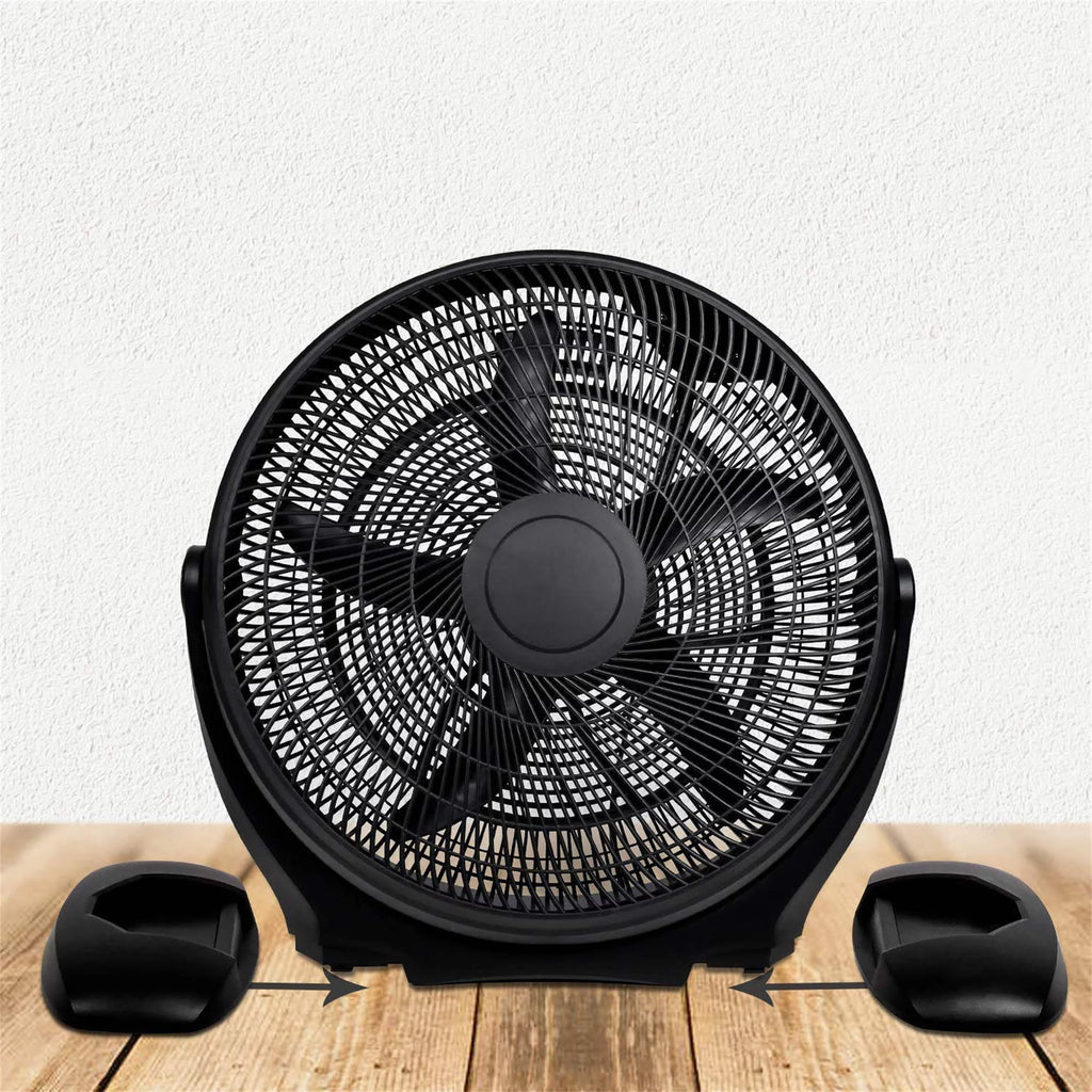14 Inch 3-Speed Plastic Floor Fan, Black L933