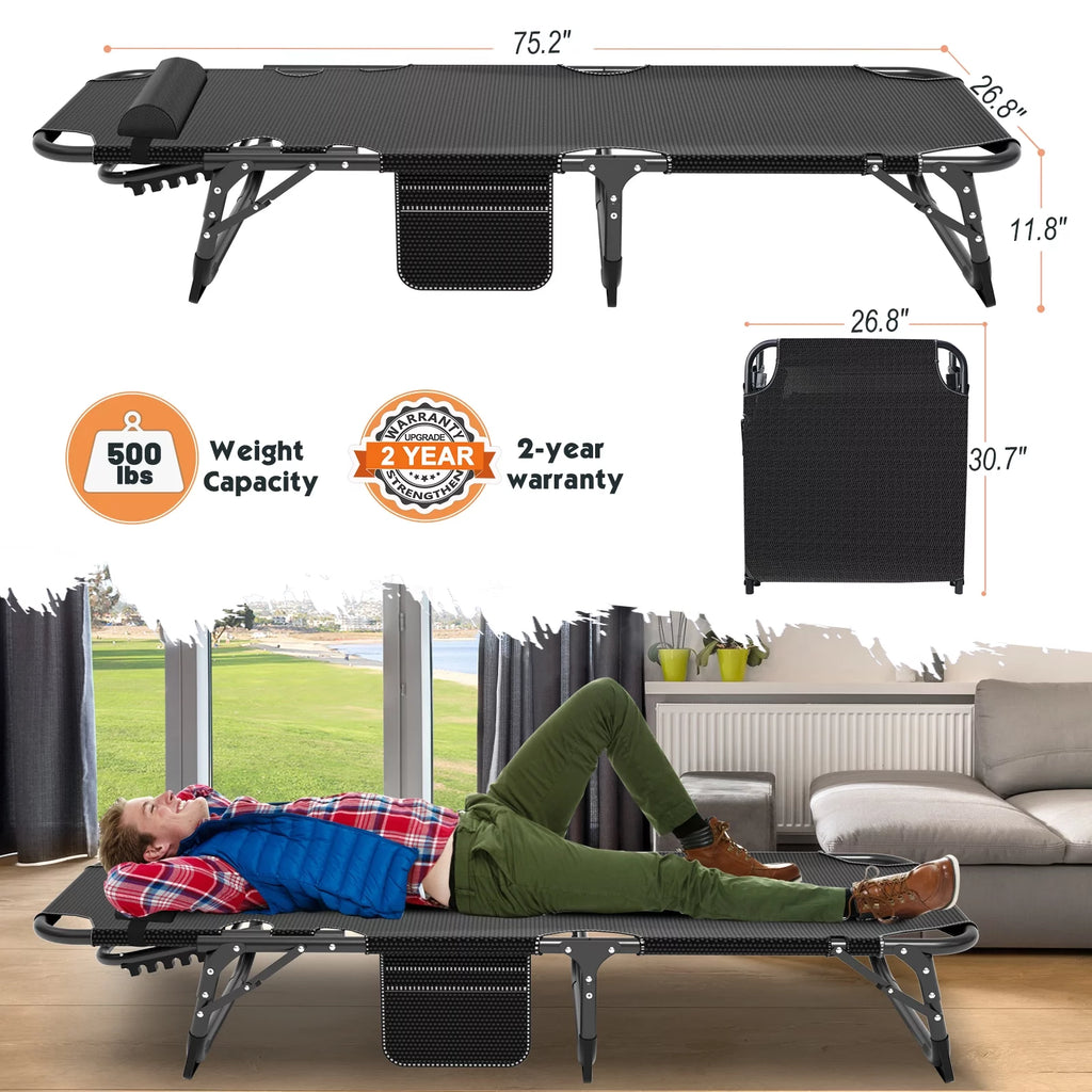 Folding Bed with Mattress and Carry Bag B361187