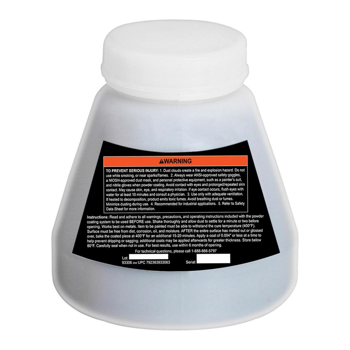 16 Oz. Matte Black Powder Coat Paint I450