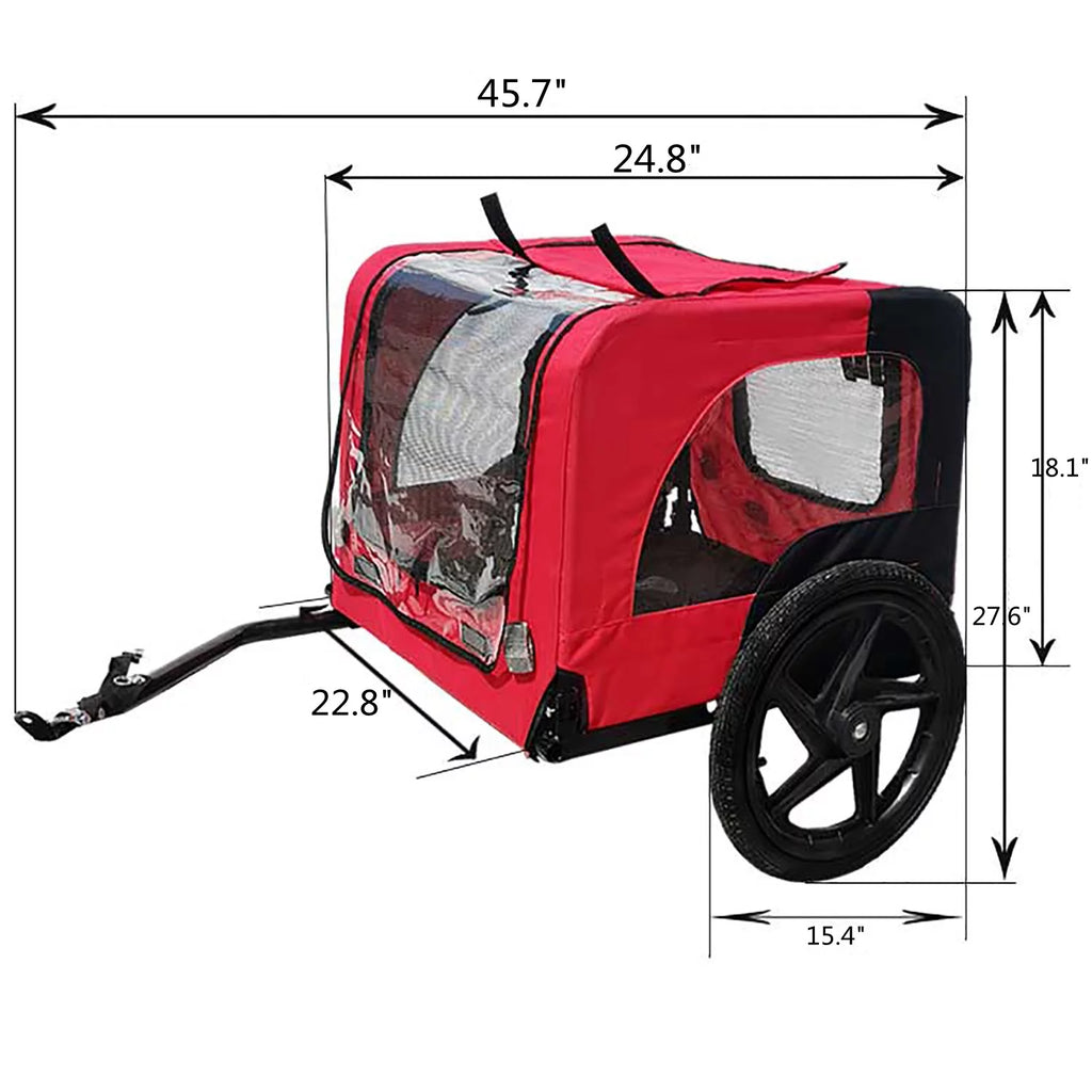 Dog Bike Trailer 2-in-1 Dog Stroller U350
