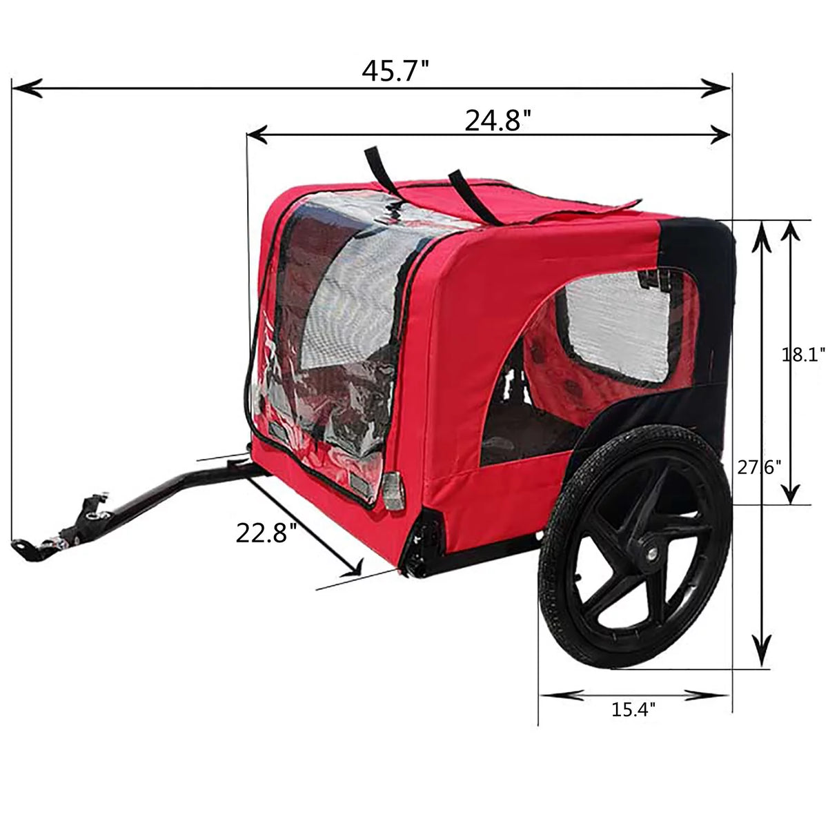 Dog Bike Trailer 2-in-1 Dog Stroller U350