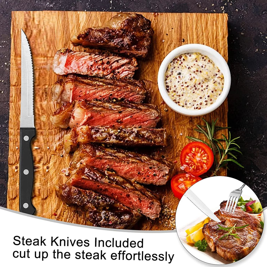 49-Piece Stainless Steel Silverware Set with Organizer H52772