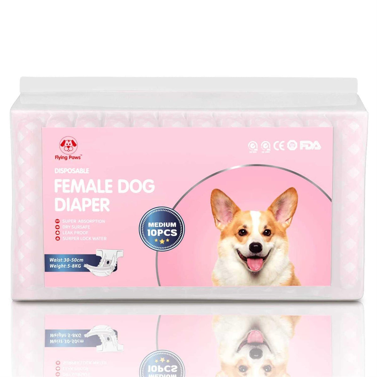 Disposable Female Dog Diapers with Adjustable Elastic Waistline U114680