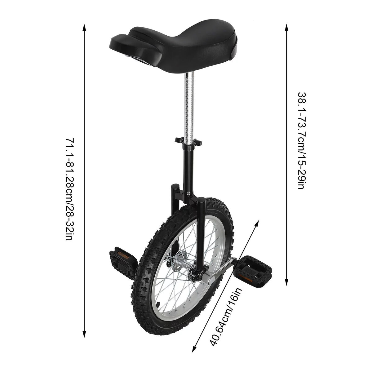 16 Wheel Adjustable Unicycle V9796
