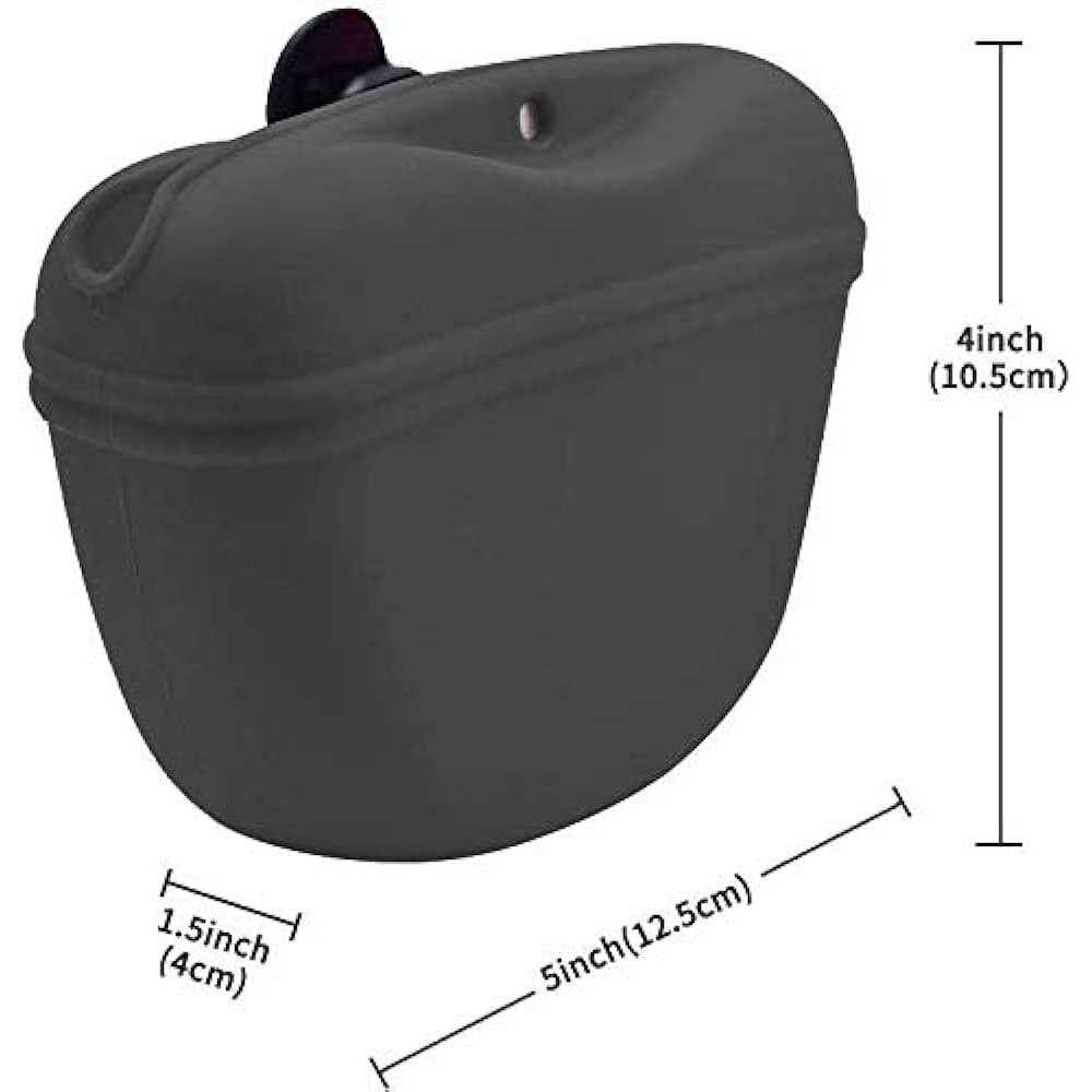 Silicone Dog Treat Pouch with Magnetic Closure and Waist Clip K71750