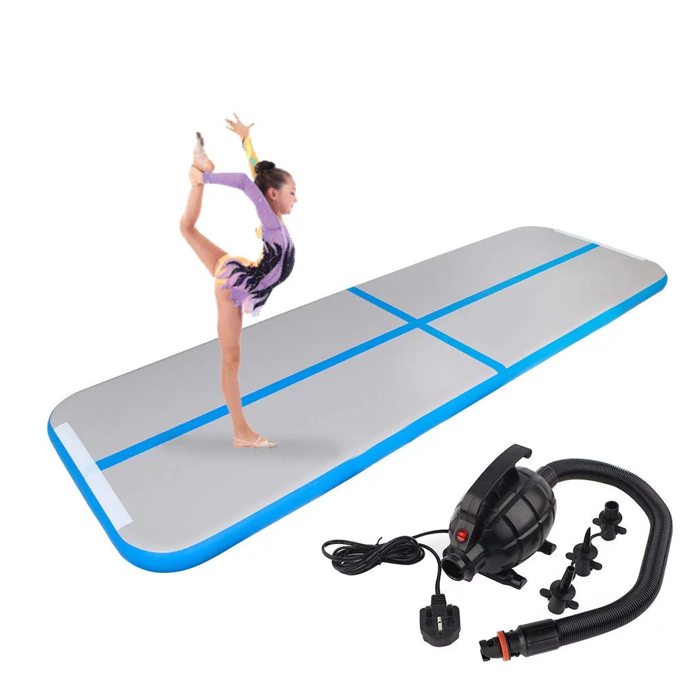 13ft Inflatable Gymnastics Tumbling Mat with Electric Air Pump L63977